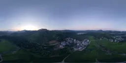 Nighttime over the woods