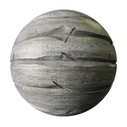 Stylised Wood Planks Gray