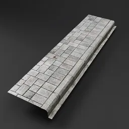 Stone Sidewalk Segment
