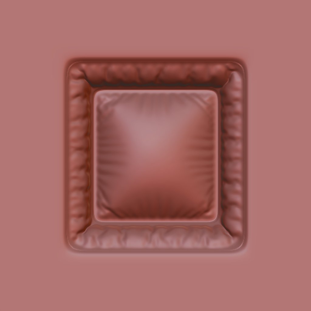 Padded Square Brush 01 FREE 3D industrial brushes BlenderKit