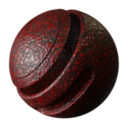 Procedural Red Reptile Skin