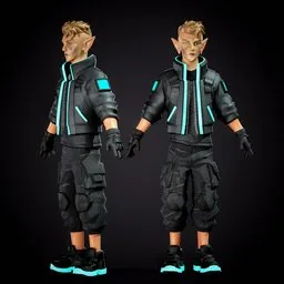 Rigged Stylized Casual Male Character