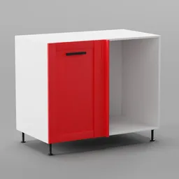 Kitchen lower cabinet 100cm (corner l)