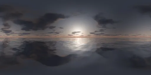 Moody Sunset Ocean