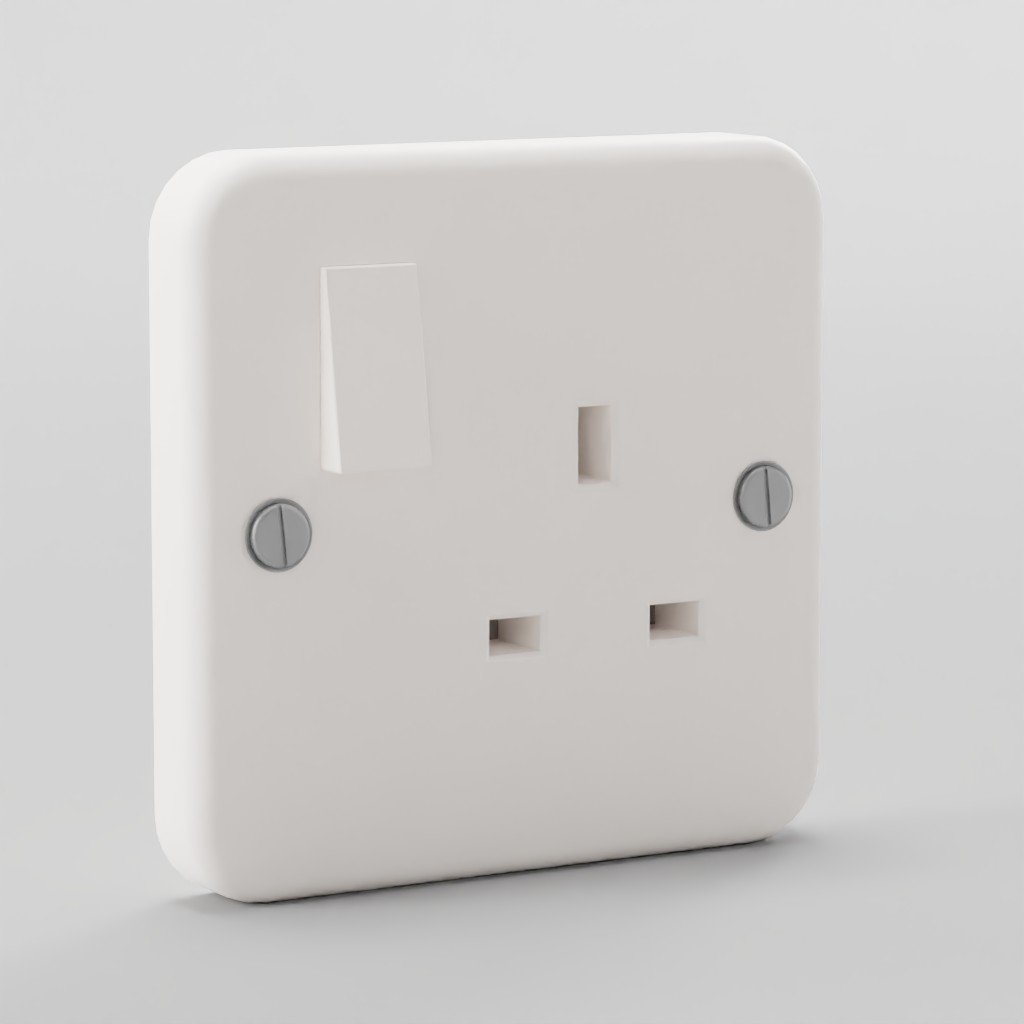 Socket - Single | Home Appliances models | BlenderKit