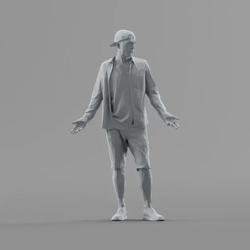 Lowpoly Male Standing