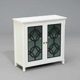 Elegant white cabinet