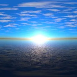 Ocean Sunrise Panorama HDRI