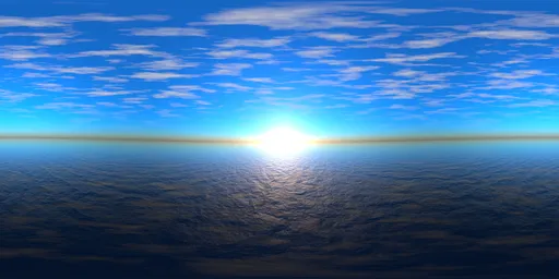 Ocean Sunrise Panorama HDRI