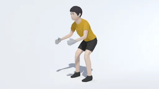 Low Poly Goalkeeper Kid