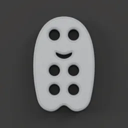 Ghostly buttons full off emotions