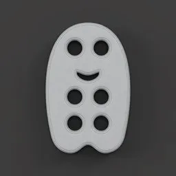 Ghostly buttons full off emotions