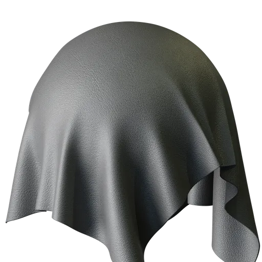 Gray Fine Grain Leather