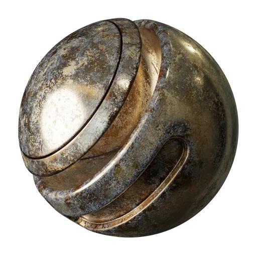 High-resolution PBR texture for 3D rendering with realistic edge wear effects, suitable for Blender and various applications.