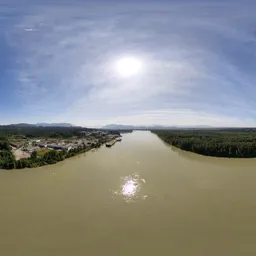 Rural River Sunny Day