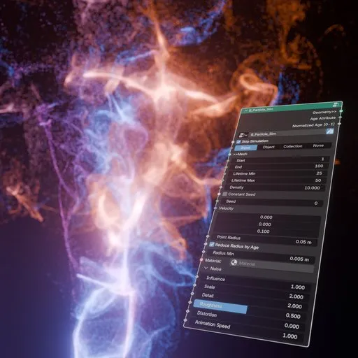 B Particle Sim