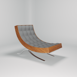 Fabric lounge chair