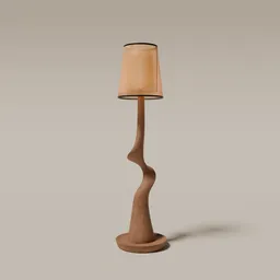 Minimalist Wooden Floor Lamp