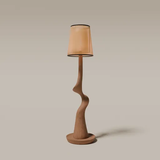 Minimalist Wooden Floor Lamp