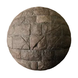 Clean Dark Brown Medieval Castle Wall