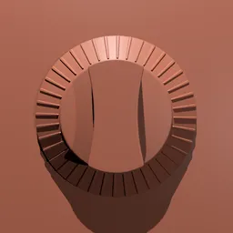 3D sculpting brush tool tip for creating detailed industrial knob shapes in 3D modeling software.