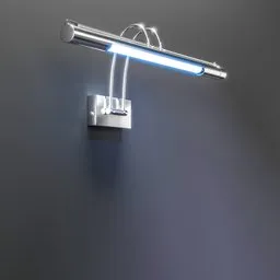 Detailed 3D model of modern wall-mounted lamp with 3632 polygons, rendered in Blender Cycles.