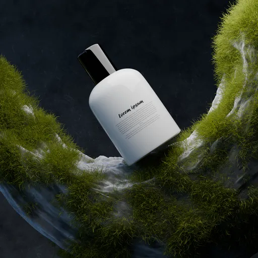 Mossy Rock Cosmetic Bottle
