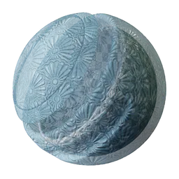 Decorative blue glass