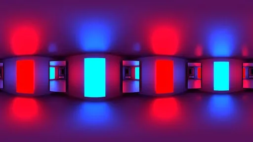 Blue and Red Lighting Studio HDR