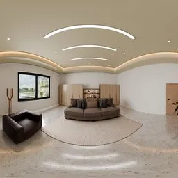 Minimal Living Room Neutral Lighting