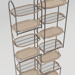 Floor to ceiling racking system module