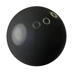 High-quality PBR Matte Metal Black material for 3D rendering in Blender and other applications.