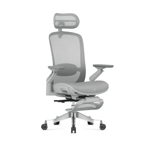 Grey office mesh chair