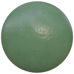 Green Blistred Paint texture for 3D modeling in Blender, PBR organic material with adjustable hue, 2k resolution.
