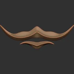 3D sculpting brush profile for creating ornate surface detail in Blender models.