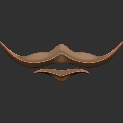 3D sculpting brush profile for creating ornate surface detail in Blender models.