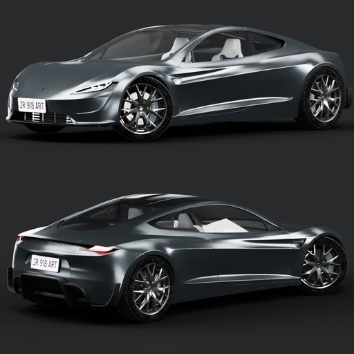 Tesla roadster(grey)