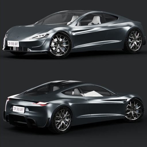 Thumbnail: Tesla roadster(grey)