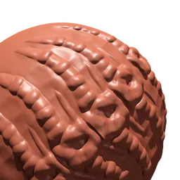 Alien Spine with Ribs 3D Brush