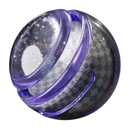 High-resolution PBR Glitter Gel material with customizable color, roughness for 3D Blender textures.