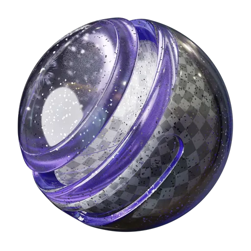 High-resolution PBR Glitter Gel material with customizable color, roughness for 3D Blender textures.