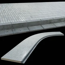 Realistic shapeable Street Floor