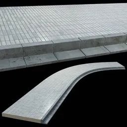 Realistic shapeable Street Floor