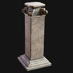 Squared Ionic Classical Pedestal