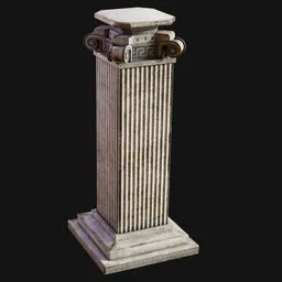 Squared Ionic Classical Pedestal