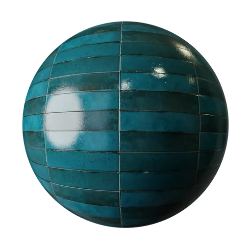 Klinker Tiles Petrol blue