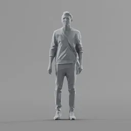 Lowpoly Male Standing