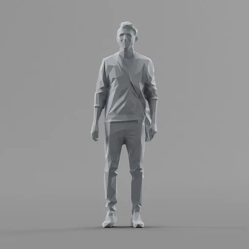 Lowpoly Male Standing