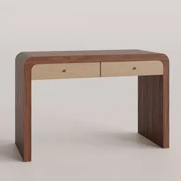 Solstice Painted Raffia Desk
