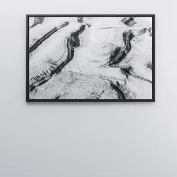 Canvas black and white art (1x1.5 m)